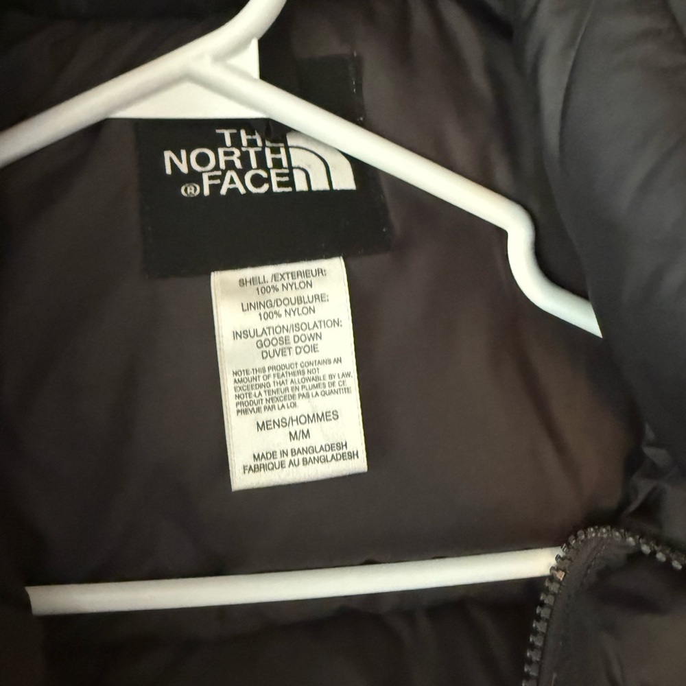 Medium Men’s 1996 Retro Nuptse Jacket | Orange and Grey - Picture 3 of 4